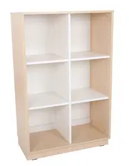 Quadro L reol med skillevegg B80 x D42 x H125 cm