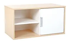 Quadro vegghengt hylle med skap B80 x D42 x H41 cm