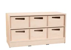 Hedda S reol med 6 bokser B90 x D39 x H48 cm