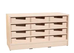Hedda S reol med 12 bokser B90 x D39 x H48 cm