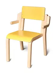 Maia stol med amlener for oppheng gul H21 cm