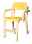 Maia stol med fotbrett Gul B43 x D41 x H65 cm 