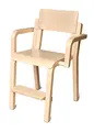 Maia stol med fotbrett og armlener Hvit B43 x D40 x H62 cm