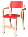 Maia stol med fotbrett og armlener Rød B43 x D40 x H62 cm