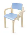 Maia stol med armlene Lys blå H21 cm