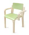Maia stol med armlene Lys grønn H21 cm