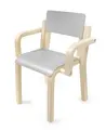 Maia stol med armlene Lys grå H21 cm