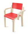 Maia stol med armlene Rød H38 cm