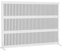 Skjermvegg hvit B100 x D3,8 x H140 cm