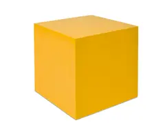 One Yellow Cube: (27 x 27 x 27 cm)